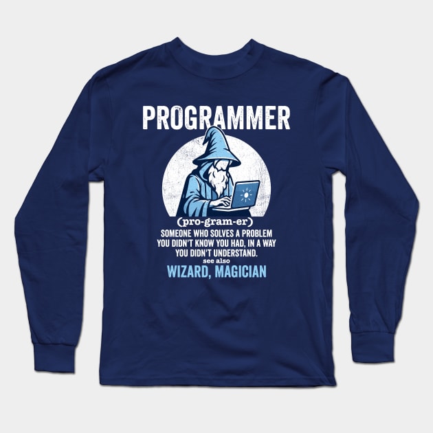 Programmer Funny Definition Long Sleeve T-Shirt by DetourShirts